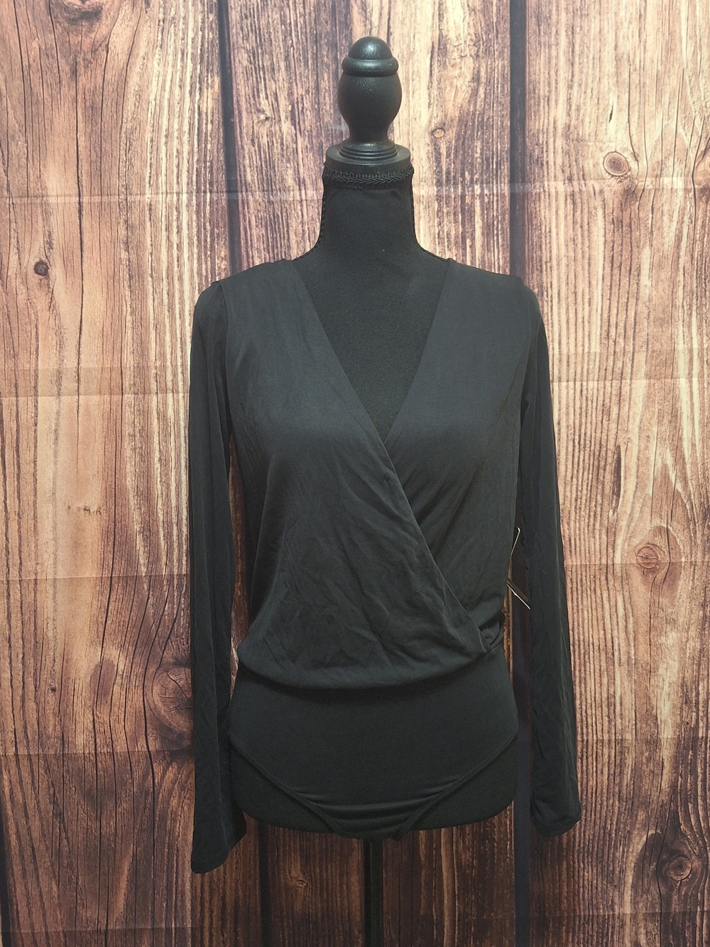 Lulus Buisness Casual Surplice Wrap Top Bodysuit Size Small NWT